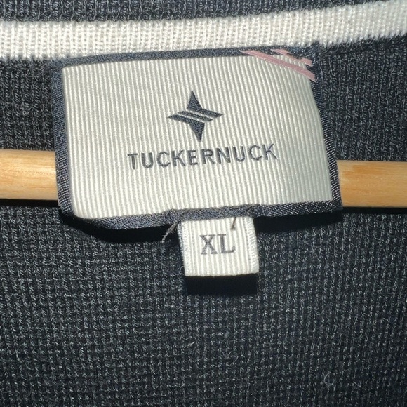 TUCKERNUCK  Black and White Stripe Lauren Cardigan Size XL - Picture 4 of 4